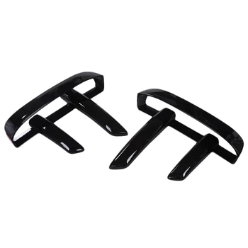 

2Pcs Car-Stying Abs Piano Black Front Fog Lamp Trim Decoration For Land Rover Discovery 5 Lr5 2017 L462 Auto Accessories