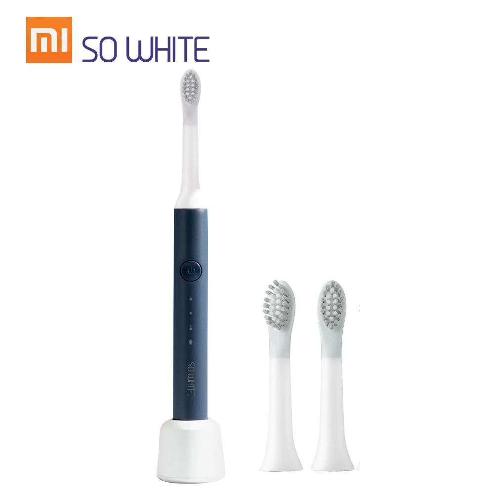 Для Xiaomi SOOCAS SO WHITE электрическая зубная щетка звуковые волны умная щетка ультразвуковое отбеливание Водонепроницаемая Глубокая чистка зубная щетка - Цвет: Серебристый