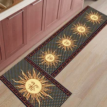 2 шт. Коврики для кухни индийская Мандала солнечное небесное тело коврики для входной двери ванной комнаты гостиной двери коврики домашний декор