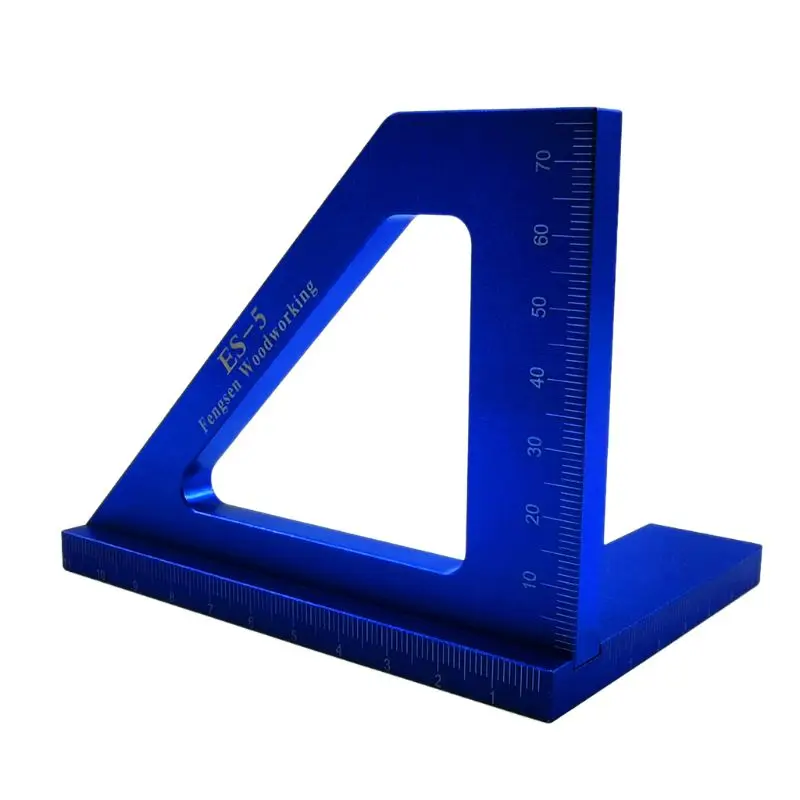 

ES-5 Woodworking Carpentry Ruler Measurement Square Layout Miter Triangle Ruler