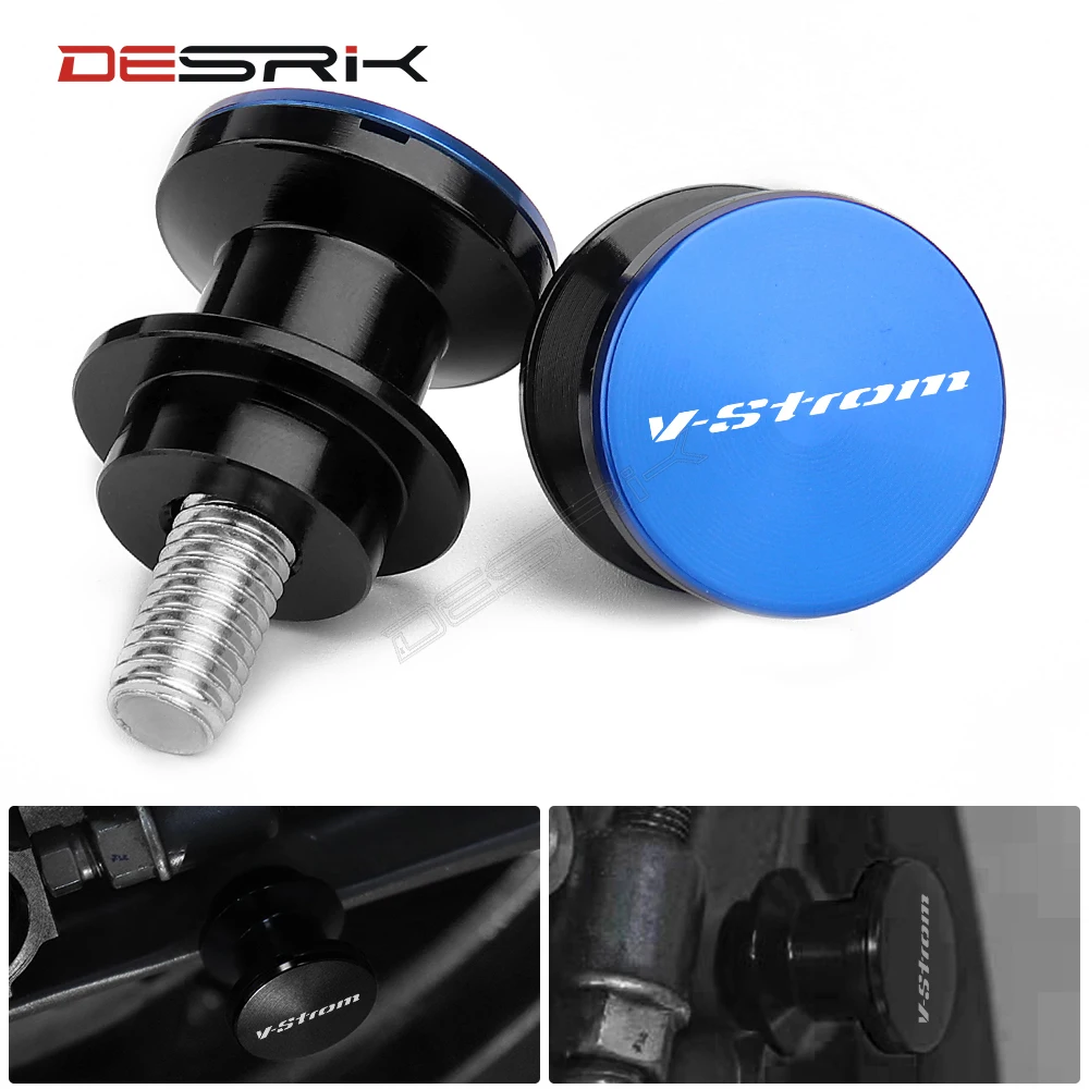 M8 Per Suzuki V-Strom 650 V-Strom650 Vstrom All Year Moto Swingarm Bobine Slider Stand Viti Protector Vstrom Logo