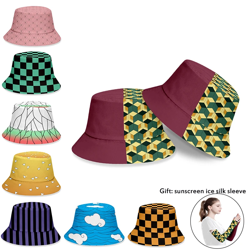 Japanese-style Bucket Hat Printed Hat 