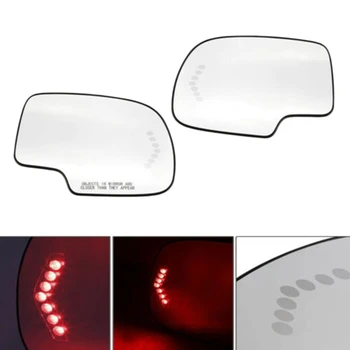 

1 Pair Left+Right Turn Signal Heated Mirror Glass for GMC Chevy Cadillac 2003-2007