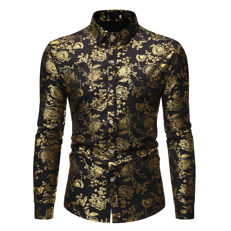 Gold floral shirt Clearance