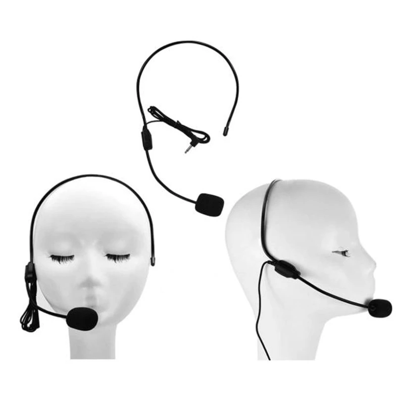 3 Pcs Headphone Microphone Headset Speaker Microphone Compatible o Technology Voice Amplifier Teacher Speaker