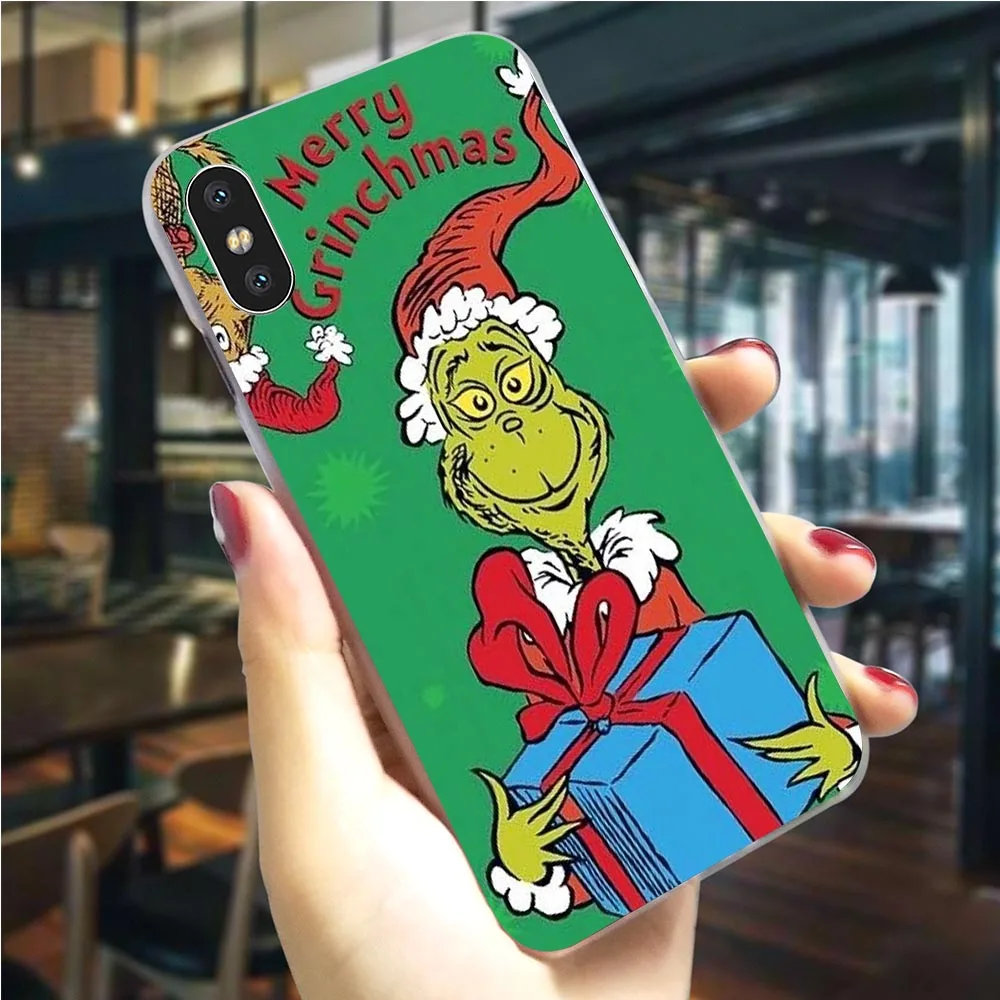 Чехол для телефона Monster Grinch Жесткий iPhone 6S 5 6/6 SE 8/7 Plus 7 10 X XS XR Xs Max | Мобильные