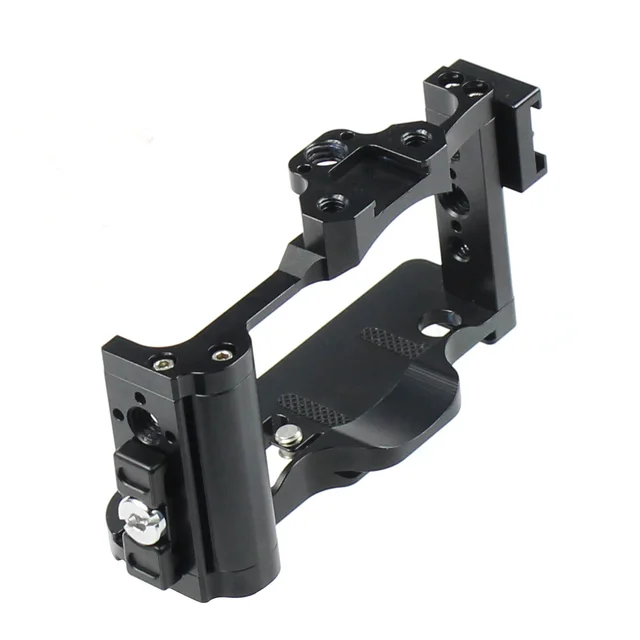  ZV-1 Soporte de agarre para cámara Sony ZV-1, soporte vertical  trípode montaje  Video Shooting ZV1 Vlogging Accesorios, w Base de  micrófono/extensión de luz de relleno, soporte de zapata fría 