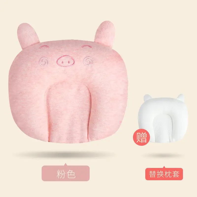 Pink pig Spritkids детская латексная подушка Подходит для воздухопроницаемых младенцев с наклонными головками - Цвет: Pink pig