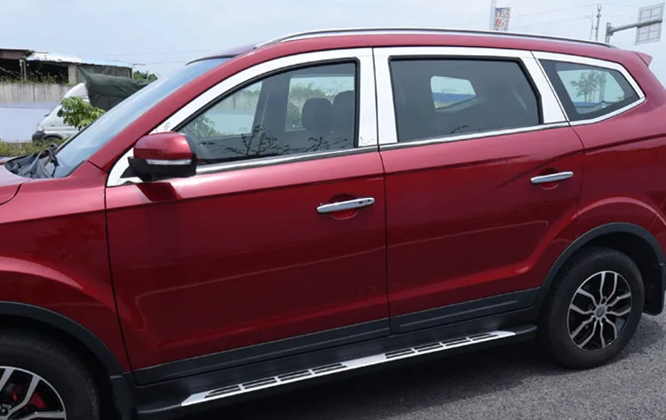 Нержавеющая сталь окна автомобиля планки для lifan x7