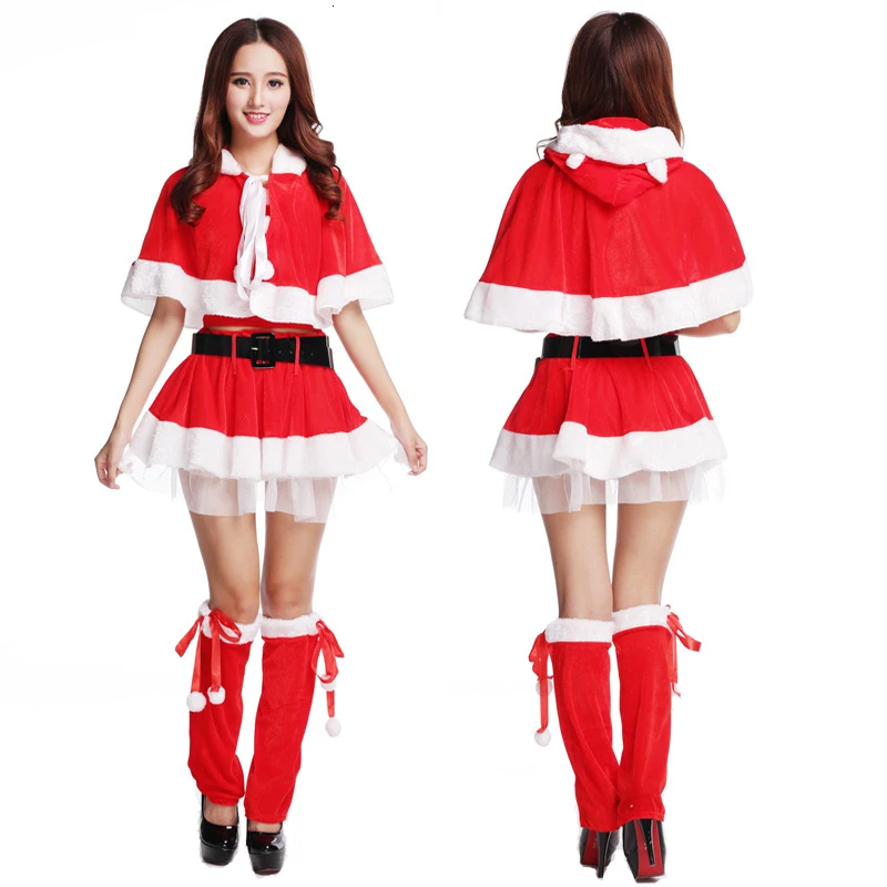 29 стилей, рождественское платье для женщин, красное бархатное нарядное платье, костюм Санта-Клауса для косплея, женская сексуальная Праздничная форма для вечеринки, Рождественский наряд