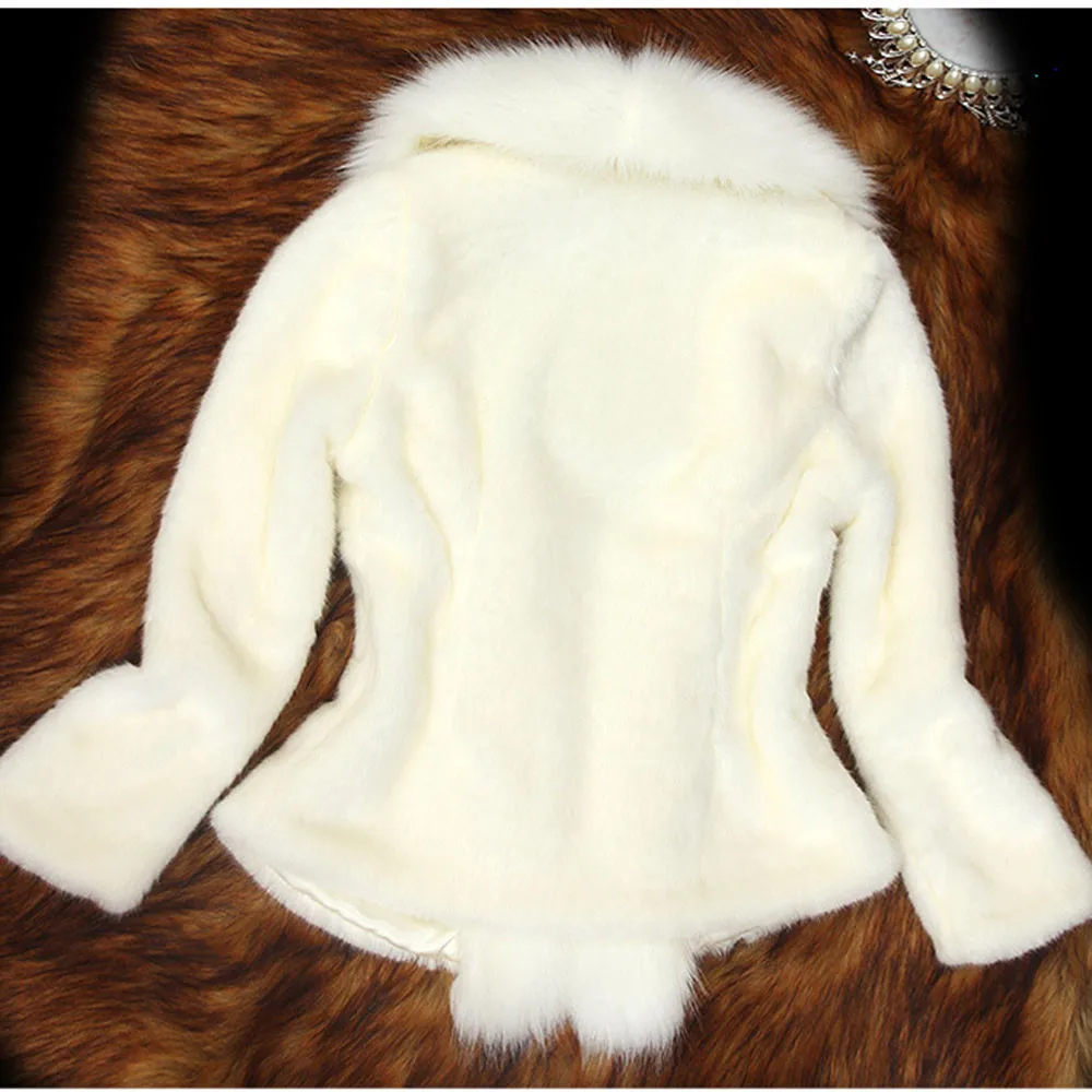 Новое осеннее пальто из искусственного меха, Женское зимнее теплое мягкое меховое пушистое пальто, женская плюшевая куртка, Повседневная Уличная однотонная верхняя одежда, плюшевое пальто