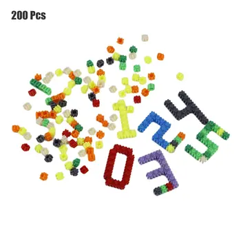 

OCDAY 200Pcs/pack Multicolor Building Blocks Toy Kids Toy Plastic Baby DIY Block Assembly Early Educational Learning Toy Xmas