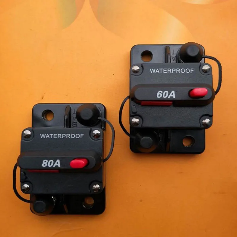 12 V-24 V DC 30A, 40A, 50A, 60A, 70A, 80A, 100A, 150A, 200A Водонепроницаемый автоматический выключатель сброс предохранитель инвертора