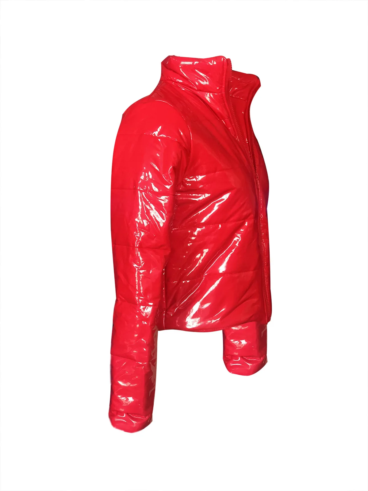 Wjustforu зимняя теплая куртка-парка из искусственной кожи женские кожаные топы с длинными рукавами пальто-пузырь верхняя одежда Pius размер S-xxxl облегающая верхняя одежда тонкий
