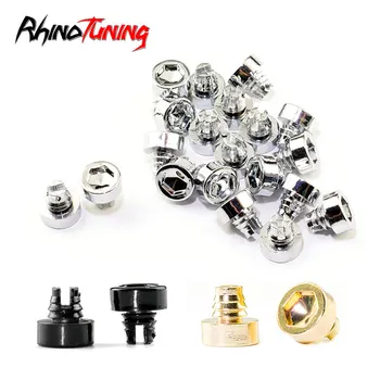 

100pcs Wheel Rivets Nuts Rim Lip Covers ABS Universal Studs Bolts For Car Rims 3 Colors