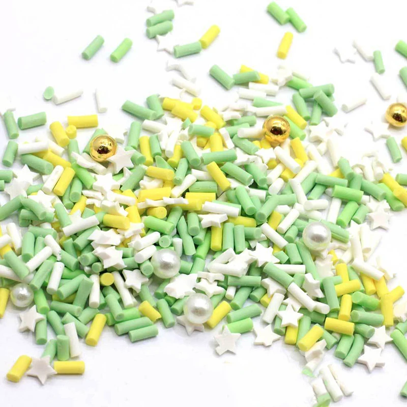 Mix Color M 10g Happy Monkey 10 г Fimo Slime добавки поставки Полимерная глина конфеты фрукты разбрызгивает DIY наполнитель для облачной прозрачной хрустящей слизи глина - Цвет: Mix Color M 10g