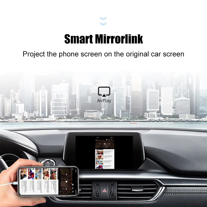 ТВ для автомобилей Ai Box новое обновление 2 + 32G Cadillac AI Android BOX оригинальной Carplay System Car