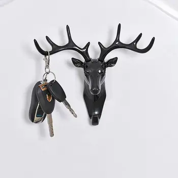 

Wall Hanging Hook Three-dimensional Antlers American Wall Decoration Hook Creative Deer Head Wall hook seamless Key Wall Hook