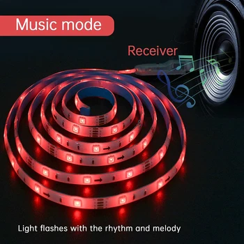 

Led Tape Lights Water-proof Dimmable Color Changing Flexible Bright Tape Lighting Kit bed Desktop Screen BackLight Diode Tape