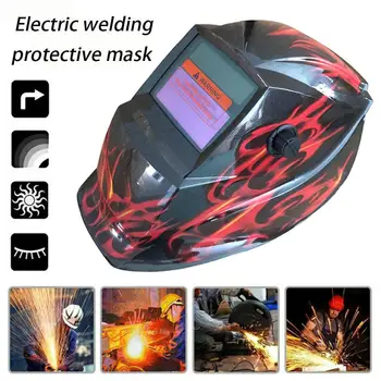 

Auto Darkening Solar Powered Electric Welding Mask Helmet Adjustable MIG MMA Welding Lens for Welding Machine Soldering Work