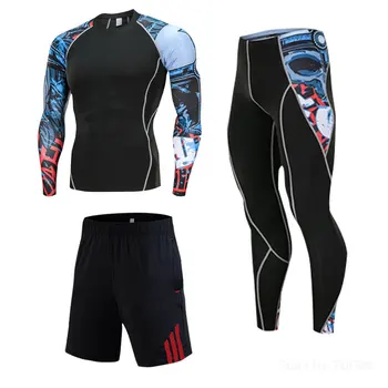 

2020 New Top quality new clothing compression men underwear sets sweat quick drying thermal underwear men Sportswear clothing