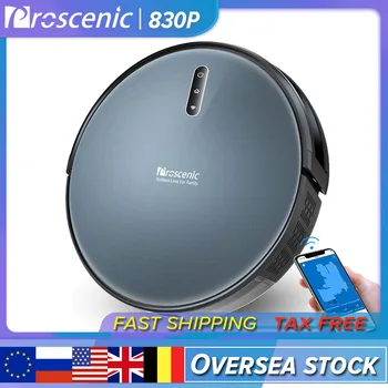 

【Free Duty】Proscenic 830P Robot Vacuum Cleaner 2000PA Carpet Auto Pressure Boost with Wet Cleaning Planned Washing for Home