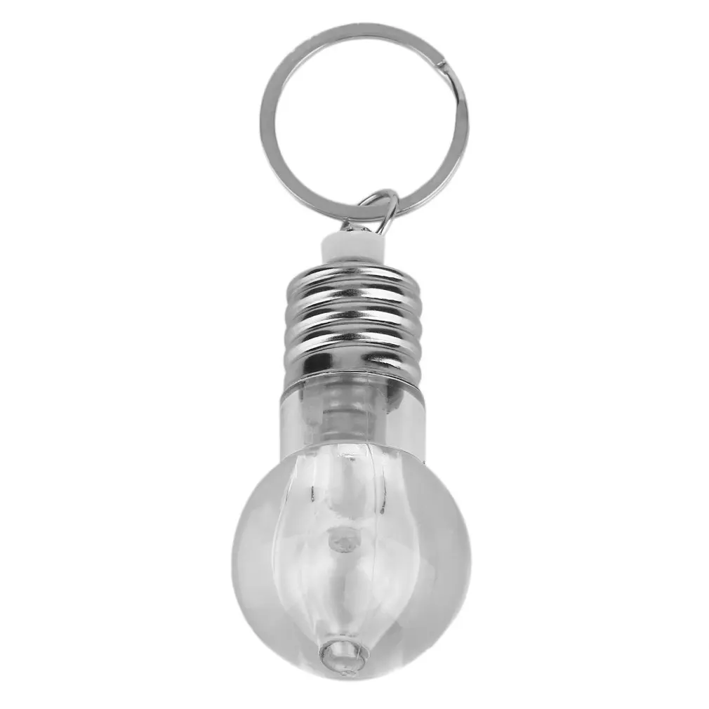 Unique Colorful Changing LED Flashlight Light Mini Bulb Lamp Key Chain Ring Keychain Clear Torch Keyring | Украшения и аксессуары