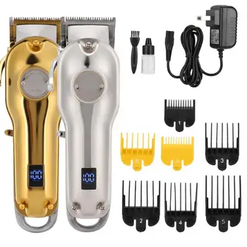 

Professional Electric Hair Clipper Hair Trimmer Hair Cutting Machine US Plug 100-240V Barber Tools Kit
