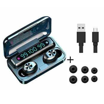 

LED Display digital TWS Wireless Bluetooth Earphone 5.0 Touch Earphones Stereo Sport Waterproof Mic Airbuds Headset For iOS