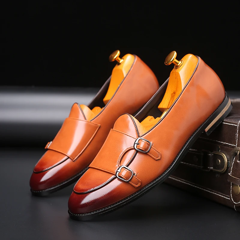 Yomior/Классические деловые туфли на плоской подошве; мужские дизайнерские модельные кожаные туфли; мужские лоферы; Свадебная обувь для рождественской вечеринки; большие размеры - Цвет: Цвет: желтый