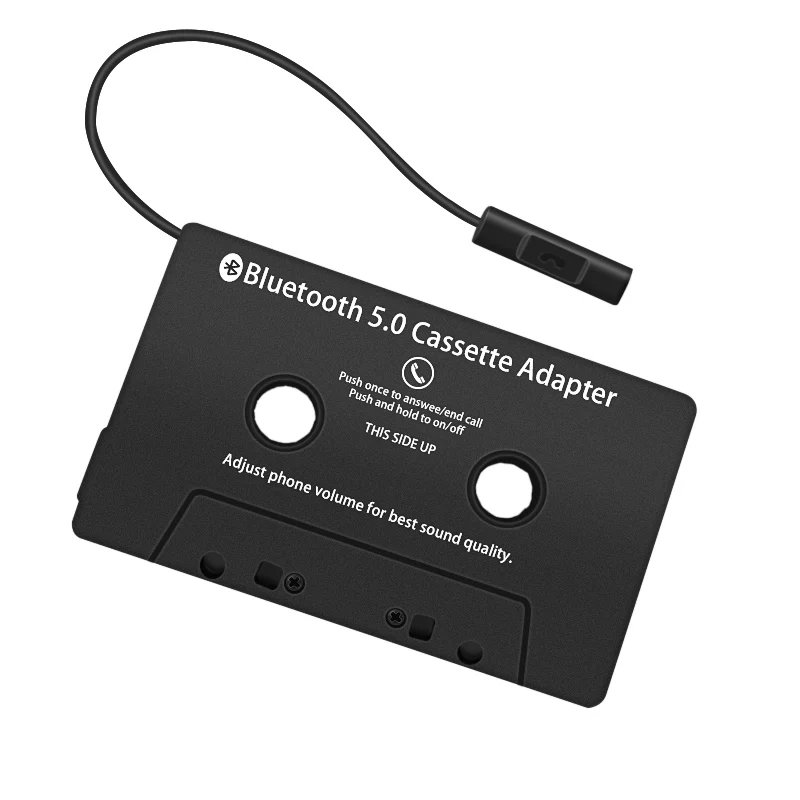 VAORLO Universal Cassette Bluetooth 5.0 Adapter Converter Car Tape Audio Cassette For Aux Stereo Music Adapter Cassette With Mic - ANKUX Tech Co., Ltd