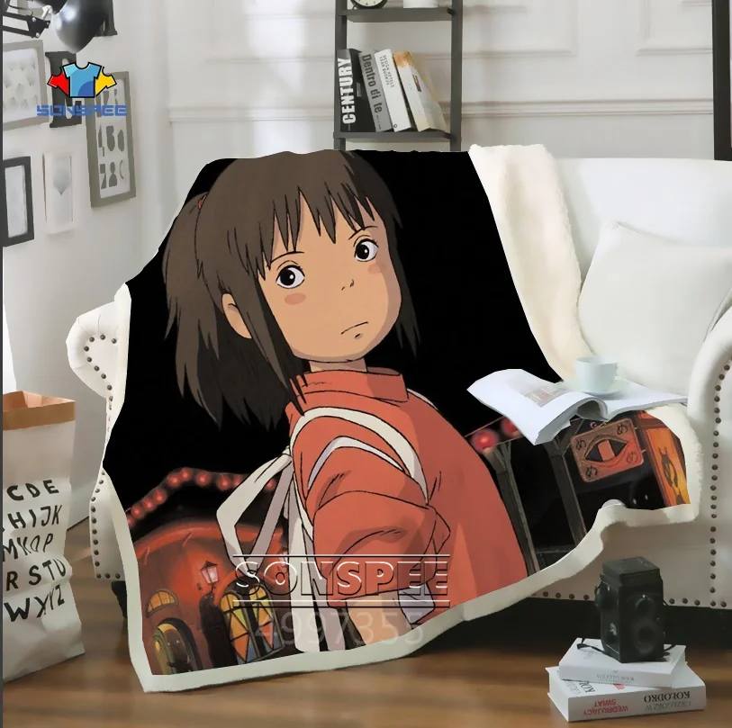 SONSPEE Новое унесенное спиралью Harajuku детское 3D печатное одеяло теплое одеяло для дивана покрывало для путешествий постельные принадлежности фирменный магазин-аутлет K85
