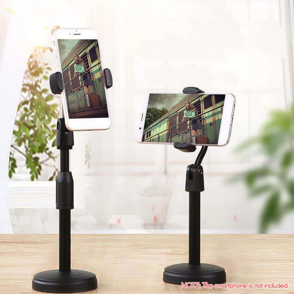 Phone Holders Desktop Smartphone Stand Bracket 22cm-32cm Adjustable Height Rotation for Live Streaming Online Chat Video Watch | Мобильные