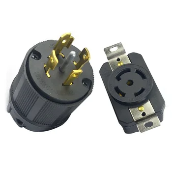

For NEMA L21-30P L21-30R 30A 120 Connectors Generator Cords 4 Wires Accessories