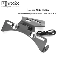 Мотоциклетный фонарь освещения номерного знака держатель кронштейн для Triumph Daytona 600 675 675R 750 900 955i 1000 1200 Street Triple 2013