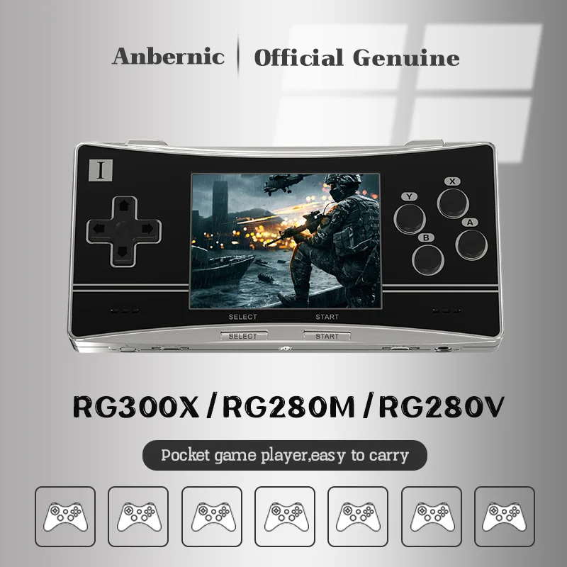 New Anbernic RG300X Handled Game Console Portable Game Machine 64G TF