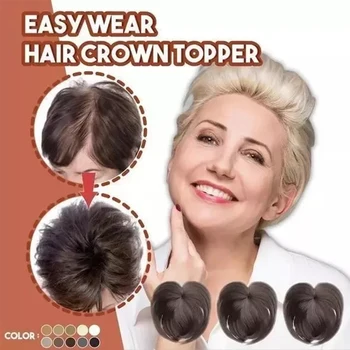 

Seamless Synthetic Hair Clip Women Hair Topper Piece Human Hair Topper Wig For Women Wholesale Quality Wig Accessories