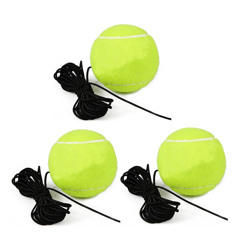 Tennis Self-learning Rebound Device Sparsring Device with 3 Balls Tennis Training Single Training Practice Outdoor Hit