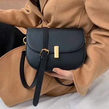 

Women Latest style Messenger bag All-match Simple saddle bag High Capacity Shoulder Bags Casual brand fashion Bolsas Feminina