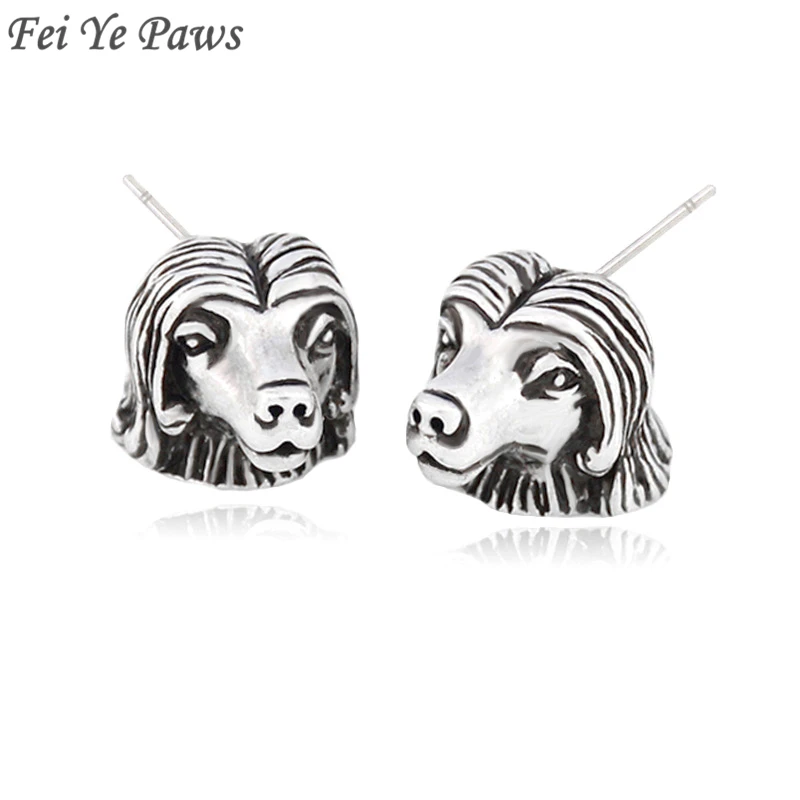Boho Vintage Afghan Hound Dog Pet Stud Earing Punk Animal Earrings for Women Girl Unique Party Personality Gift Brincos Korean | Украшения