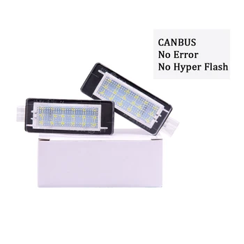 

2pcs Canbus No Error LED Number License Plate light For Renault Espace MK4 Scenic MK2 Laguna 2 Dacia Duster Lodgy Logan MCV III