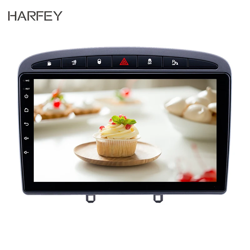 Harfey Android 10.0 9&quot Car Multimedia Player Head Unit for 2010-2016 PEUGEOT 408 Stereo GPS Radio support OBD2 WiFi bluetooth |
