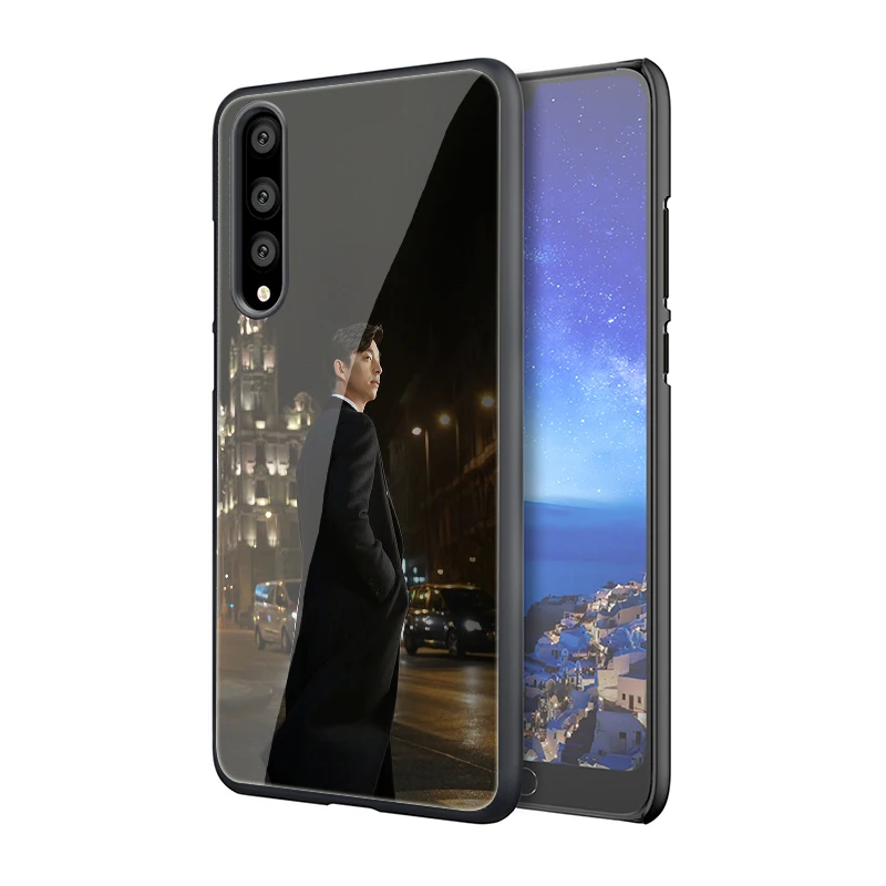 EWAU Gong Yoo Прекрасный чехол из закаленного стекла для телефона для huawei P10 P20 P30 mate 20 Lite pro P Smart Y6 Y9 Honor 8X9 10