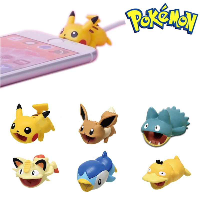 Pokemon USB защитный чехол кабель укус косплей аксессуар защищает животных чомперы умный чехол Пикачу