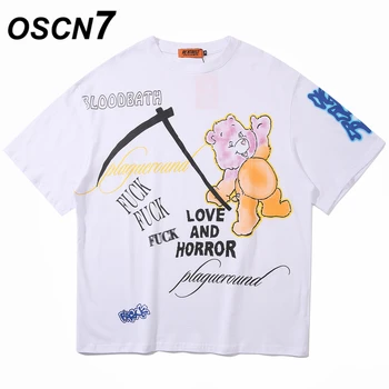 

OSCN7 Graphics Print Men's T-Shirts 2020 Funny Short Sleeve Tshirts Summer Hip Hop Casual Fashion Women Top Tee Streetwear D09