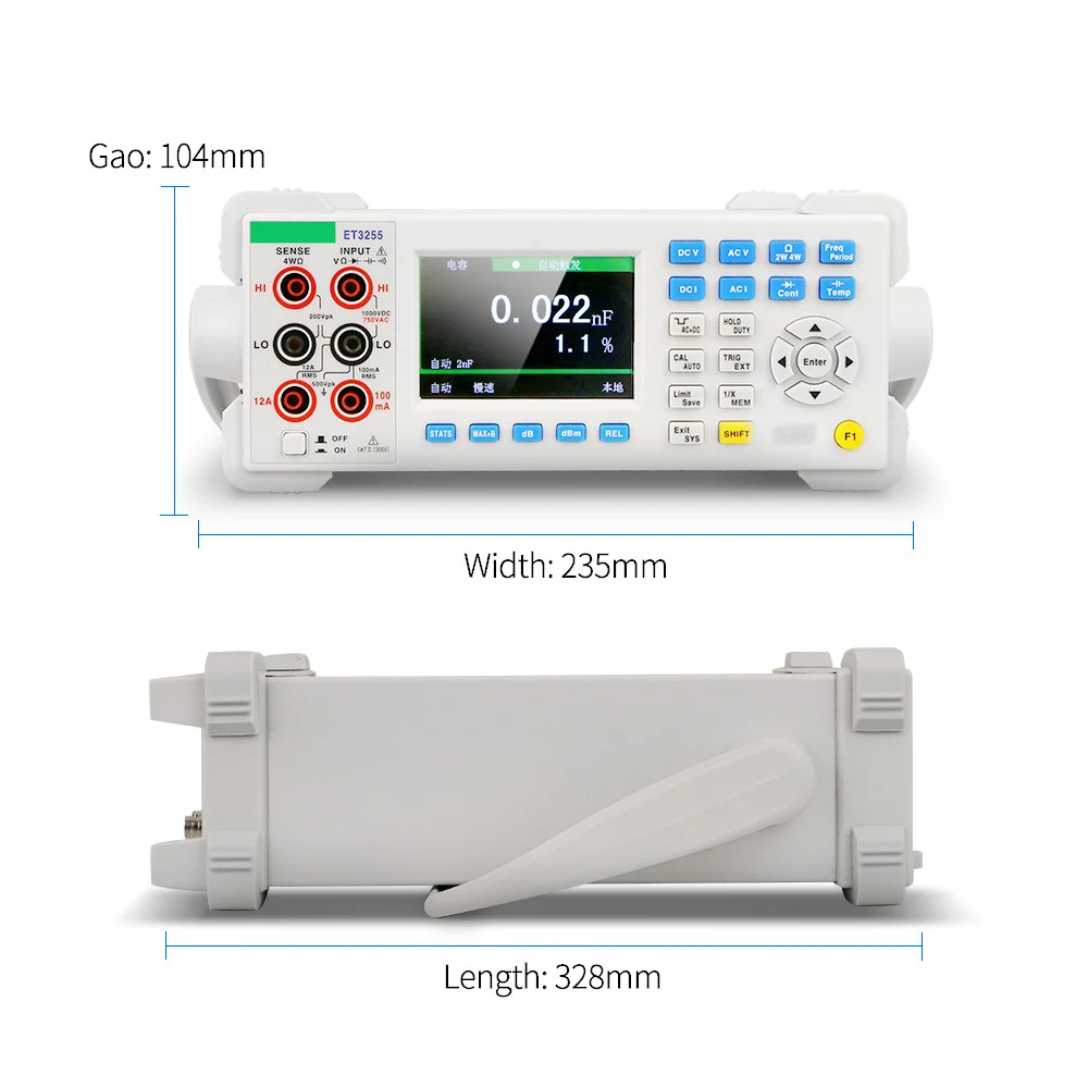 Digital Multimeter ET3255 Digital 5 1/2 3.5in Screen Display TFT LCD USB Multimeter Measurement US Plug Digital Multimeter ET3255 Digital 5 1/2 3.5in Screen Display TFT LCD USB Multimeter Measurement US Plug