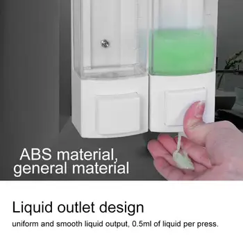 

Automatic Liquid Soap Dispenser Wall-Mounted Soap Dispenser Manual Bathroom Washroom Shampoo Shower Gel Liquid Container