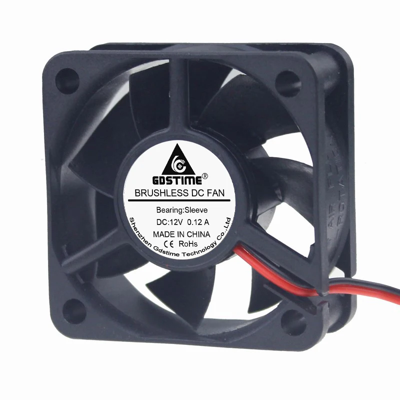 2 шт. Gdstime DC 12 В 50 мм x 20 2Pin Бесщеточный вентилятор охлаждения 50x50x20 5020 с|cooling fan|brushless