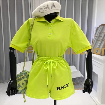 

Women Joggers Suit Sets 2020 Summer Casual Pullover +shorts Elastic Waist Two Piece Pants Set Women Sets Clothes summer