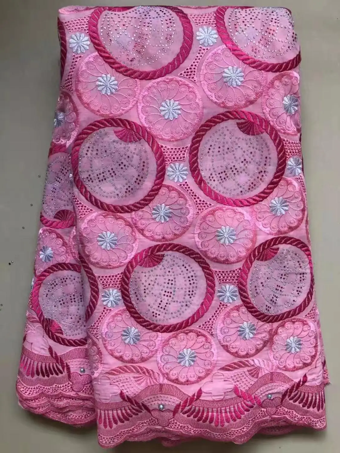 

Newcoming african swiss voile lace fabric 5yards african cotton lace fabric nice look free shipping SHISOC201